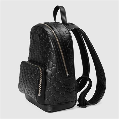 gucci with square design backpack|Gucci leather backpack.